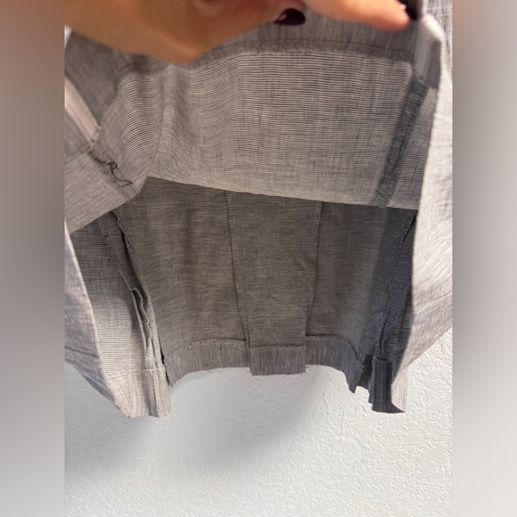 NWT-Bebe Linen Gray Pencil Skirt Sz 8 - Picture 5 of 8